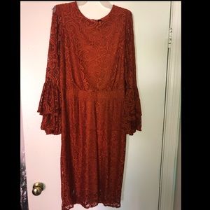 Women’s Burnt Orange Formal Dress
